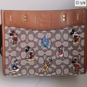 Disney X Coach Field Tote Bag Character Patterned